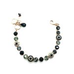 Mariana Bracelet Sophisticated Blacks & AB Swarovski Crystals My Treasures Coll. - Image 3