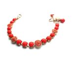 Bracelet By Mariana Stunning Coral Swarovski Crystals - Image 2