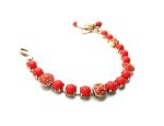Bracelet By Mariana Stunning Coral Swarovski Crystals - Image 3