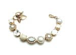 Mariana Bracelet Timeless Riverstone Mineral, Clear & Whites Austrian Crystals Africa Coll. - Image 2
