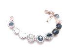 Mariana Bracelet Pyrite Mineral, Clear & Blacks Austrian Crystals Zulu Africa Coll. - Image 3