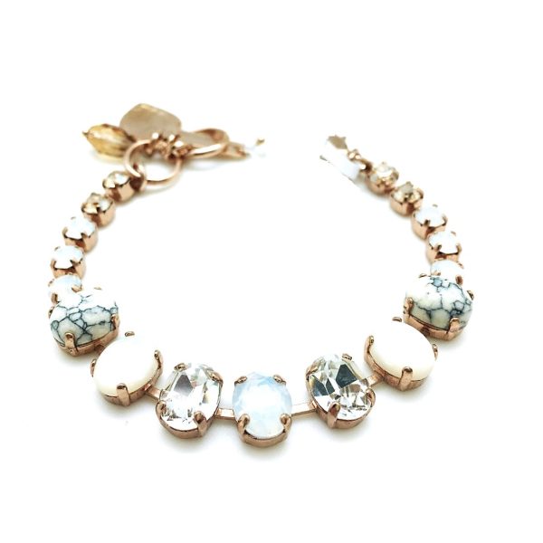 Mariana Bracelet Gorgeous Clear & Whites Austrian Crystals Kalahari Africa Coll.