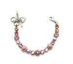 Bracelet By Mariana Woman Charming Lt. and Vintage Rose Swarovski Crystals - Image 2