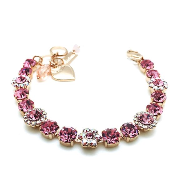 Bracelet By Mariana Woman Precious Lt. Rose and AB Swarovski Crystals