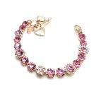 Bracelet By Mariana Woman Precious Lt. Rose and AB Swarovski Crystals - Image 2