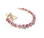 Bracelet By Mariana Woman Precious Lt. Rose and AB Swarovski Crystals - Image 3