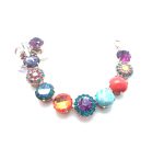 Mariana Bracelet Exquisite Turq Mineral, Colorful Swarovski Crystals Masai Africa Coll. - Image 3