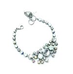 Mariana Bracelet Shimmering White Opal, Clear & AB Swarovski Crystals Sweet Summer Coll. - Image 3