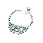 Mariana Bracelet Shimmering White Opal, Clear & AB Swarovski Crystals Sweet Summer Coll. - Image 2