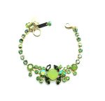 Mariana Bracelet Adorable Greens Swarovski Crystals Oasis Silk Road Coll.