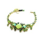 Mariana Bracelet Adorable Greens Swarovski Crystals Oasis Silk Road Coll. - Image 2