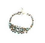 Mariana Bracelet Lovely Moonlight, Silk & Amber Swarovski Crystals Moon Dance Songbook Coll. - Image 3