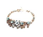 Mariana Bracelet Lovely Moonlight, Silk & Amber Swarovski Crystals Moon Dance Songbook Coll. - Image 2