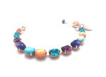 Mariana Bracelet Turq Mineral & Multicolor Swarovski Crystals Masai Africa Coll. - Image 3
