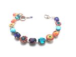 Mariana Bracelet Turquoise Mineral & Colorful Austrian Crystals Maasai Africa Coll. - Image 3
