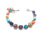 Mariana Bracelet Turquoise Mineral & Colorful Austrian Crystals Maasai Africa Coll. - Image 2