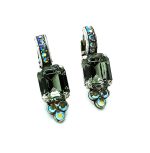 Mariana Earrings Gorgeous Black Diamond & AB Swarovski Crystals My Treasures Coll. - Image 3