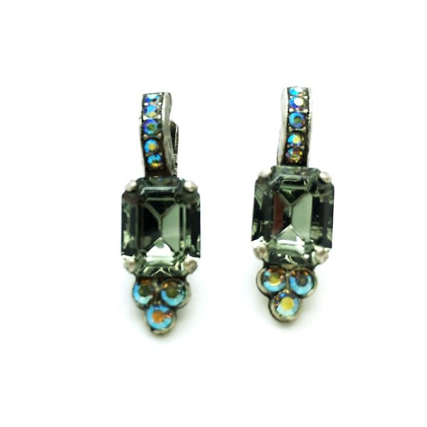 Mariana Earrings Gorgeous Black Diamond & AB Swarovski Crystals My Treasures Coll.