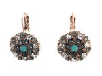 Mariana Earrings Fabulous Floral Clear & Blacks Swarovski Crystals Zanzibar Africa Coll. - Image 3