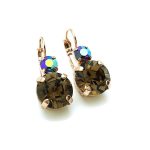 Mariana Earrings Beautiful Lt Smoked Topaz & AB Swarovski Crystals My Treasures Coll.