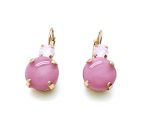 Mariana Earrings Dainty Round Pinks Austrian Crystals My Treasures Coll.