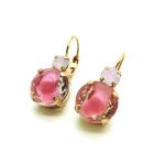 Earrings By Mariana Woman Sassy Rosaline and Rose Swarovski Crystals - Image 2
