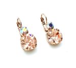 Mariana Earrings Brilliant Lt Peach & AB Swarovski Crystals My Treasures Coll. - Image 3