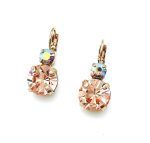 Mariana Earrings Brilliant Lt Peach & AB Swarovski Crystals My Treasures Coll.