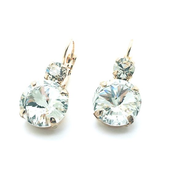 Mariana Earrings Shimmering Clear Austrian Crystals My Treasures Coll.