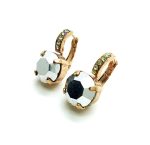 Mariana Earrings Comet Argent Lt & Vitrail Medium Swarovski Crystals Casablanca Nostalgia Coll. - Image 2