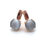 Earrings By Mariana Sophisticated Silver and Fuchsia Swarovski Crystals - Image 5