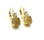 Mariana Earrings Simply Elegant Nude Czech & Clear Swarovski Crystals Kalahari Africa Coll. - Image 3