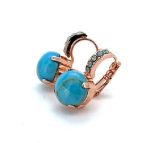 Earrings By Mariana Woman Gorgeous Turquoise and Opal Swarovski Crystals - Image 2