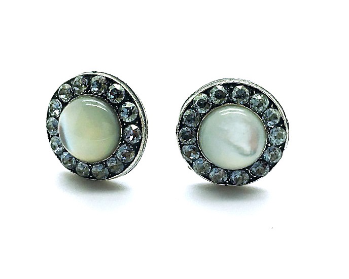 E-1129-001026-SP2 (2) Mariana Earrings Exquisite Pink Coral & Clear Swarovski Crystals My Treasures Coll. - Image 1