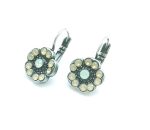 Earrings By Mariana Woman Flower Pacific and Sand Opal Swarovski Crystals - Image 2
