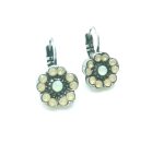 Earrings By Mariana Woman Flower Pacific and Sand Opal Swarovski Crystals