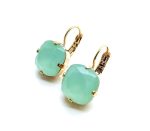 Mariana Earrings Simply Elegant Lt Green Opal Swarovski Crystals My Treasures Coll. - Image 2