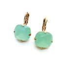 Mariana Earrings Simply Elegant Lt Green Opal Swarovski Crystals My Treasures Coll.