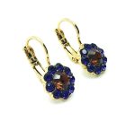 Mariana Earrings Lovely Tanzanite and Colorado Topaz Austrian Crystals Faith Inspiration Coll. - Image 3