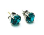 Mariana Earrings Dainty Blue Zircon Austrian Crystals My Treasures Coll. - Image 2