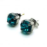 Mariana Earrings Dainty Blue Zircon Austrian Crystals My Treasures Coll.