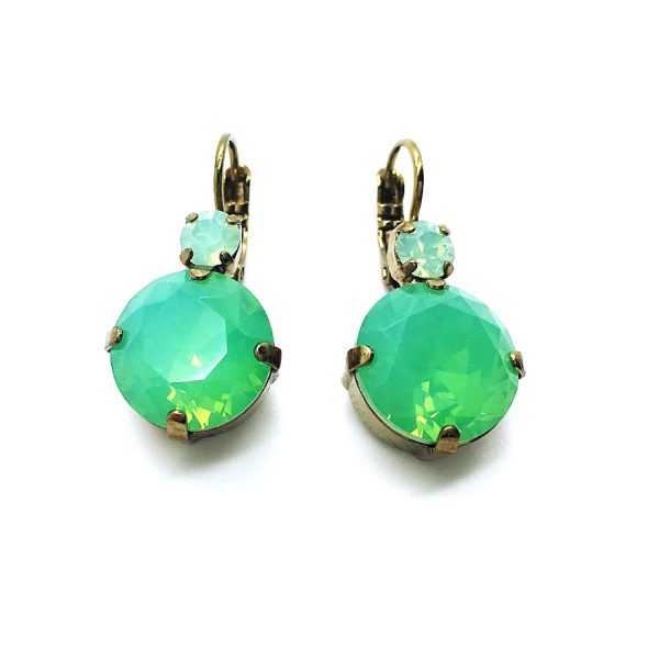 Mariana Earrings Simply Elegant Greens Swarovski Crystals My Treasures Coll.