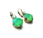 Mariana Earrings Simply Elegant Greens Swarovski Crystals My Treasures Coll. - Image 3