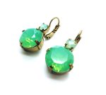 Mariana Earrings Simply Elegant Greens Swarovski Crystals My Treasures Coll. - Image 2