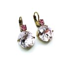 Earrings By Mariana Woman Charming Pinks Swarovski Crystals -EG - Image 2
