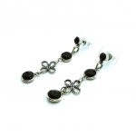 Mariana Earrings Dangling Jet Black Swarovski Crystals My Treasures Coll. - Image 2
