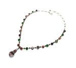 Necklace By Mariana Woman Siam, Amethyst and Fern Green Swarovski Crystals - Image 2