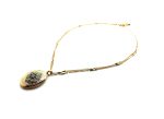 Mariana Necklace Pendant Locket Beaded Chrysophrase, AB & Black Diamond Swarovski Crystals My Treasures Coll. - Image 3