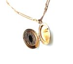 Mariana Necklace Pendant Locket Turquoise & AB Austrian Crystals My Treasures Coll. - Image 3
