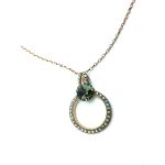 Mariana Necklace Pendant Gorgeous Blk Diamond & AB Swarovski Crystals My Treasures Coll. - Image 2